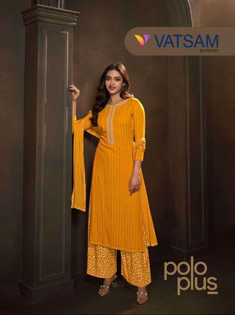 Polo Plus By Vatsam Online Wholsaler Latest Collection Kurtis Plazzo With Dupatta